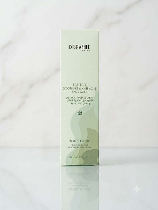 Estelin Dr. Rashel Tea Tree Soothing Anti-Acne Face Wash Double Tube  DRL-2033