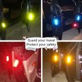 【HOT】 Reflective Car Accessories Door Sticker Safety Tape Decal Auto For Car Security Kwid Opel Astra H Emergency Triangle Car. 