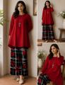 2Pc Stitched ladies dress - Trendy, Comfortable, linen dress Easy to Wear casual dress , dress for ladies. 