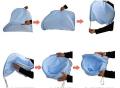 Fast Forward Thin Summer Mosquito Net for Children ,Portable Folding Baby Travel Bed Crib Baby Cots Newborn Foldable Crib (Blue). 