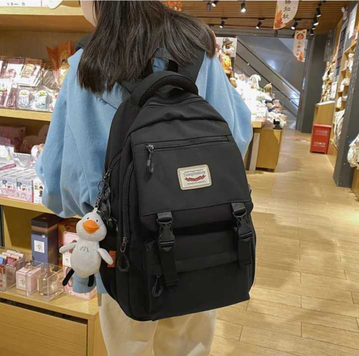 Korean style School Bag Large Capacity Backpack Nylon Backpacks For