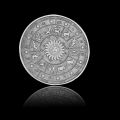 12 Constellation Aquarius Embossed Symbol Love Collectible Coin Value (01.20- 02.18). 