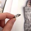 Carat Finger Rings Non-Irritation Angel Devil Couple Rings Engagement Accessory. 