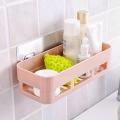 1Pcs Kitchen Wall Mounted Plastic Bathroom Box Bath Rack Shower Holder Storage Shelf. 