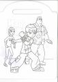 DRAWING COPIES WITH HANDLE FOR COLORING KIDS GIFT 24 CHARACTER ART COPIES. 