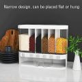 Wall-mounted Cereals Dispenser Press Grain Storage Tank. 