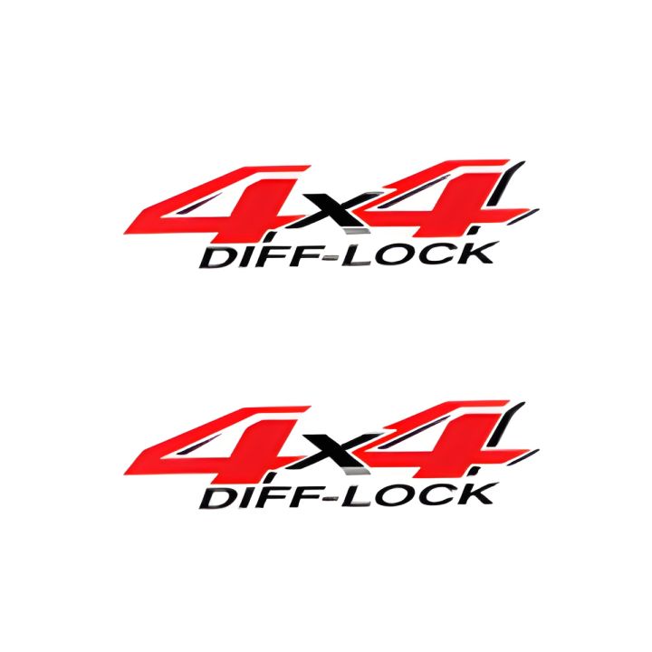 2pc%204x4%20diff%20lock%20stickers%20for%20toyota%20hilux%20-%20Image%202