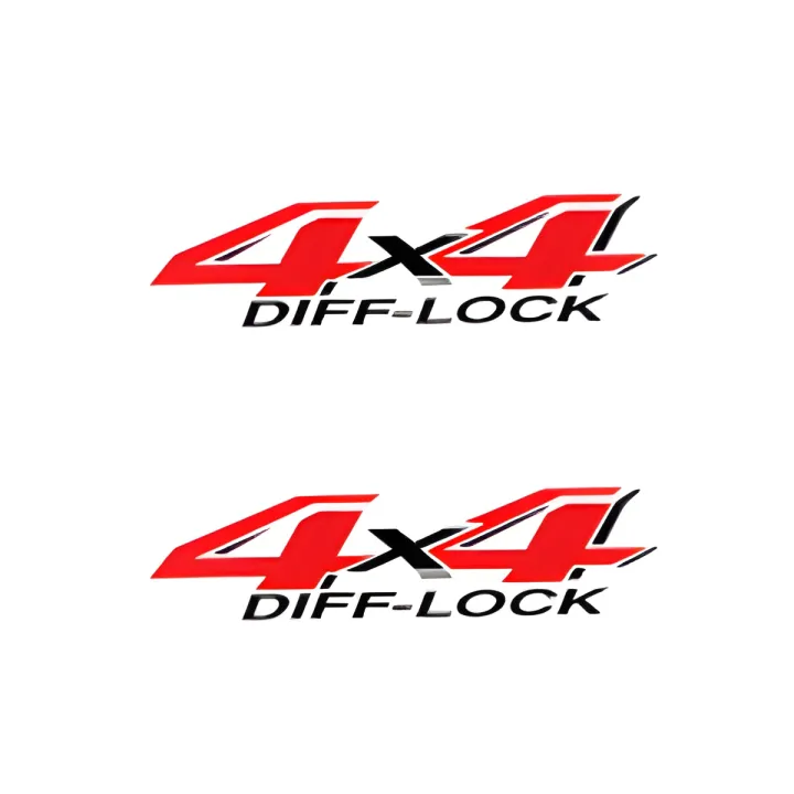 2pc%204x4%20diff%20lock%20stickers%20for%20toyota%20hilux%20-%20Image%202