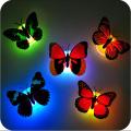2PCS Glow In The Dark Led Butterfly Night Light Led Color Changing For Kids Room. 