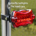 Mountain Bike Tail Lights Butterfly Tail Lights 5Led Tail Light Warning Light SUPER BABY. 