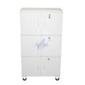 white 4x2 Feet Six Door Wooden Sheet Kitchen Cabinet Cupboard Wardrobe Office Cabinet. 