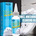 30/100ml White Shoes Stain olish Cleaner el Sneaker Whiten Cleaning irt emoer Set With rush ape Cleansing Washing ool. 