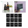 12x Soap Labels for Bottles 80mm*70mm Spray Bottle Hand Stickers for Shampoo. 