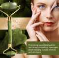 Original Jade Roller and Gua Sha Set – Jade Face Roller: 100% Real Natural Jade – Face Massager, Anti-Aging Tool, Facial Roller for Face, Eyes, Neck – Authentic, Durable, Noiseless Design. 