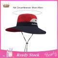 Sun Hat Contrast Color Wide Brim Dome Hat. 