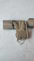 Door handle wooden handle lock ( silver ). 
