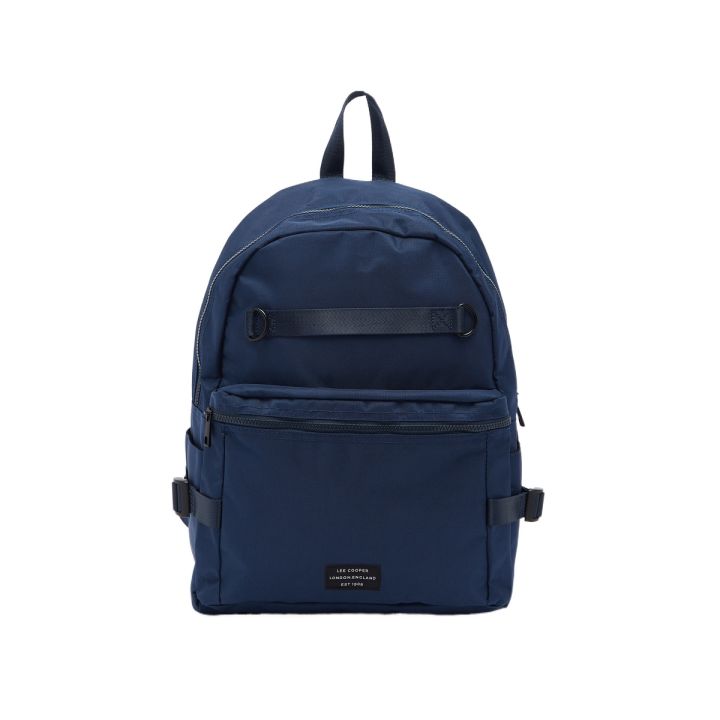 Lee Cooper Solid Backpack with Adjustable Shoulder Straps