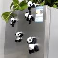 1Pc Cartoon Cute Soft Plush Panda Fridge Strong Magnet Refrigerator Sticker Belly Filling Cotton Home Decor Souvenir Accessories. 