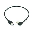 【3C VictoryEagle Store】90 Degree Right Angled USB USB3.0 A Type Male to Straight A Type Male Cable. 