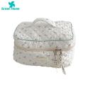 Green Home Makeup Bag Cosmetic Organizer Bunny Print Cosmetic Storage Bag. 