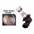 2x 9005 HB3 6000K 100W 2323 LED Projector Fog Driving Light Bulbs White. 