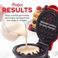 3 in 1 Waffle Maker Machine - Mini Waffle Maker - Cookies Maker Machine - Nutella Waffle Maker - Non-Stick Surfaces - Hash Browns, Keto Chaffles with Easy to Clean - Mini Non-Stick Waffles Maker. 