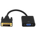 DVI to VGA Adapter Cable 1080P DVI-D to VGA Cable 24+1 25 Pin DVI Male to 15 Pin VGA Female Video Converter for PC Display. 