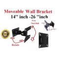 Universal Fixed Wall Mount Bracket Fit Most 14 To 26 Inches VESA Upto 15Kgs/33lbs for Monitor/LCD/OLED/QLED/LED/Plasma. 