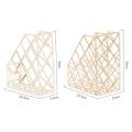 vertical rack metal wire magazine holder desk file folder organizer Magazine Holder document storage compact. 