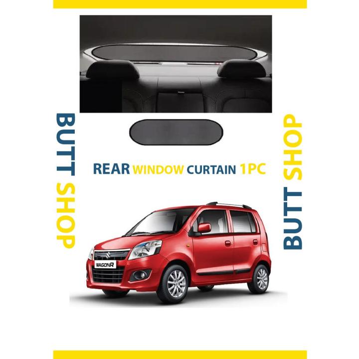 SUZUKI WAGON R REAR/BACK WINDOW CURTAIN/SUNSHADE -BLACK | Daraz.pk