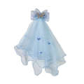 Elsa Headwear Girl Ice and Snow Fantasy Hair Accessories Crown Headdress Magic Stick Princess Bow Wig Hairpin. 