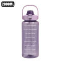 2 Liter Plastic Water Bottle With Straw Large Travel Portable Bottle Sports Fitness Cup Big Cup Universal. 