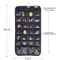 Fast Forward Jewelry Organizer Closet Organizer Hanging Storage 28 Clear PVC Pockets High Quality 75 GSM Non-Woven Fabric and PVC Material. 