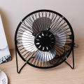 USB Metal Fan 6 Inch Plug-in Small Fan Student Dormitory Wrought Iron Office Desktop Mini Electric Fan Wholesale. 