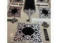 7 Pcs Table Mat & Table Runner Set Stain Resistant Washable PVC Table Mats for Dining Table. 