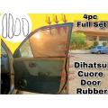 Dihatsu Cuore Door Rubber Gate Rubber Door Seals 4pcs For 4 doors EPDM Material. 