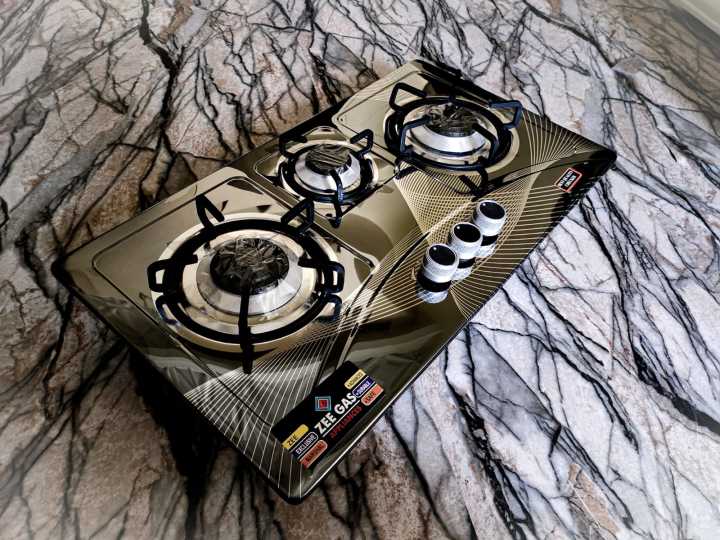 Zee 3 Burner Stainless Steel Kitchen Hob Gas STOVE