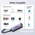 UGREEN 50922 USB 3.0 to Ethernet Adapter Gigabit Network Adapter Compatible with Nintendo Switch, Windows, MacOS, Linux, and More. 