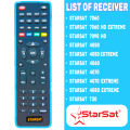 High Quality Starsat Original Remote For SR-T15 , SR-7060 SR-4077 SR-4040. 