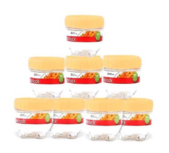 Pack%20of%204/8/12%20Multipurpose%20Interlock%20Food%20Spices%20Sauce%20Storage%20Jars%20300ml%20Refrigerator%20Container%203x3%20inches%20-%20Image%206