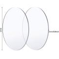 Acrylic Sheet Round, Clear  6 Inches Pack Of 2/4 Circle Acrylic Disc 2mm Thick Transparent Acrylic Panel for DIY Projects and Crafts and Glass Painting. 