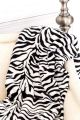 Faux Fur Zebra Print Throw Blanket For Bedding. 