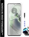 Motorola edge 50 fusion UV Glass Screen Protector jell Tempered Full Curved Protector For Edge 50 fusion. 