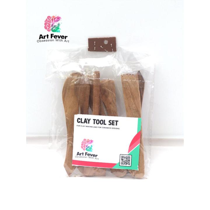 Clay Modelling Tools wood  7 Pcs