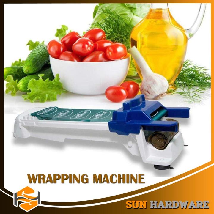 【HOT】 SUN HARDWARE Magic Food Wrapper Apparatus For Wrapping Dolma Stuffed Cabbage Vegetable Lumpia Meat Roller Apparatus Sushi Making Rolling Machine Kitchen Tools