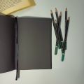 MyKitab - Black Paper Notebook / Black Paper Journal with Black Cardboard Hardcover Notebook Black Pages Sketch|Notebook for Girls and Boys |Diary. 