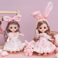 New 16cm Doll Toys, Children's Toys for Princess Girls, Cute and Fashionable Mini Small Dolls, Children's Birthday Gifts. 