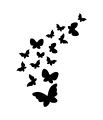 Pack of 30,3D wooden butterflies | 3D butterfly wooden wall decoration items for home, bedrooms inspire kids and look decent.. 