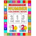 Numbers Coloring Books (Pack of 2) Number Color & Painting Activity For Kids. 