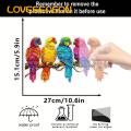 2d Parrot Decor Colorful Parrot Bird Acrylic Ornament for Home Office Garden Decor Buyers' Favorite Acrylic Parrot Decoration. 